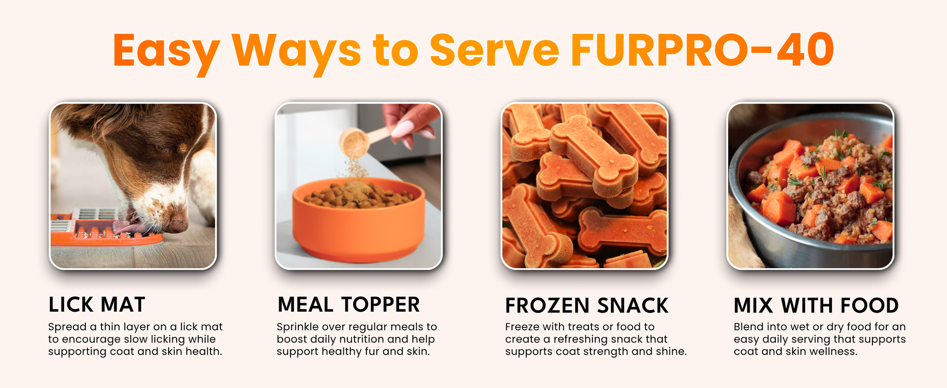 Petroyale Furpro-40 Dogs Protein Powder Supplement - Dog Skin & Coat + Hair Fall Control Supplement- Omega 3 6 9 for Dogs & Cats - Dog Muscle & Weight Gain Powder - Growth Food - Fish Flavor - 400g