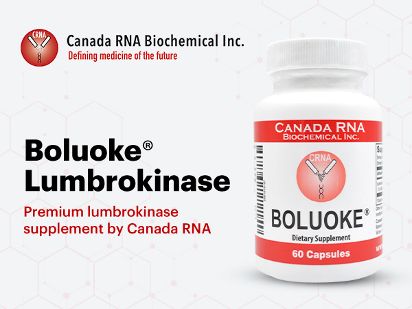 Boluoke Canada RNA (Lumbrokinase) 60 Capsules