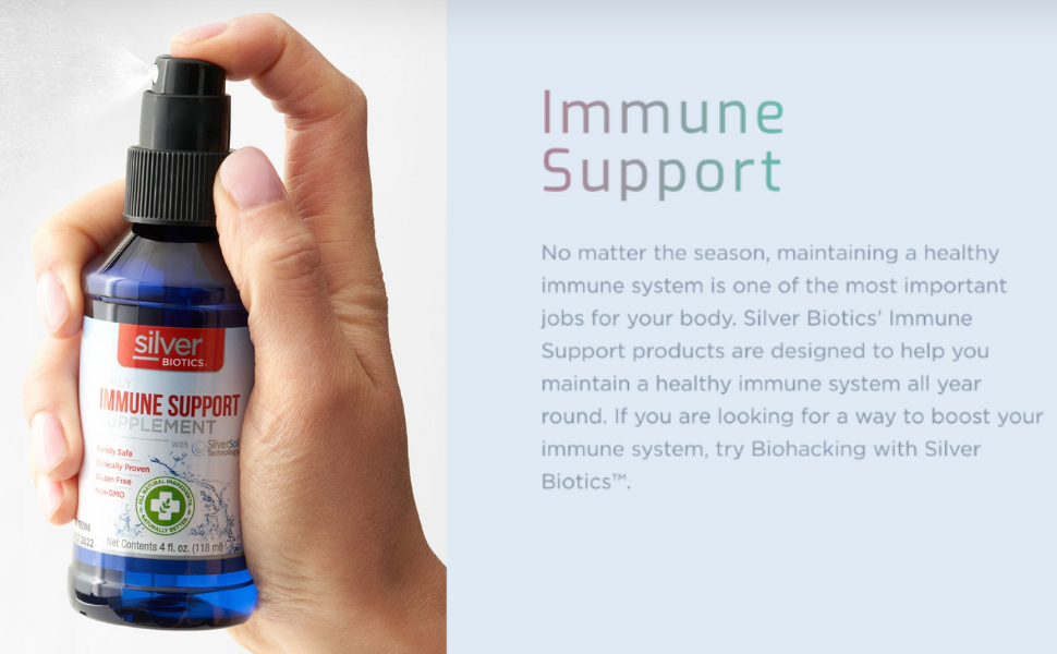 Silver Biotics Multivalent SilverSol Technology Ag₄O₄ 10 PPM Immune Support | Bio-Hacking Immune Building Natural Support (16 Fl Oz Glass Bottle)