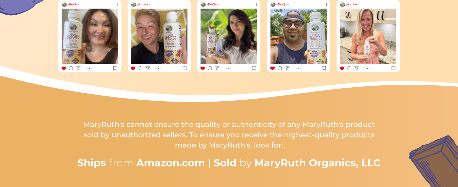MARYRUTH'S Vegan Collagen Booster Liposomal, Sugar Free, Non-GMO, 7.6 Fl Oz