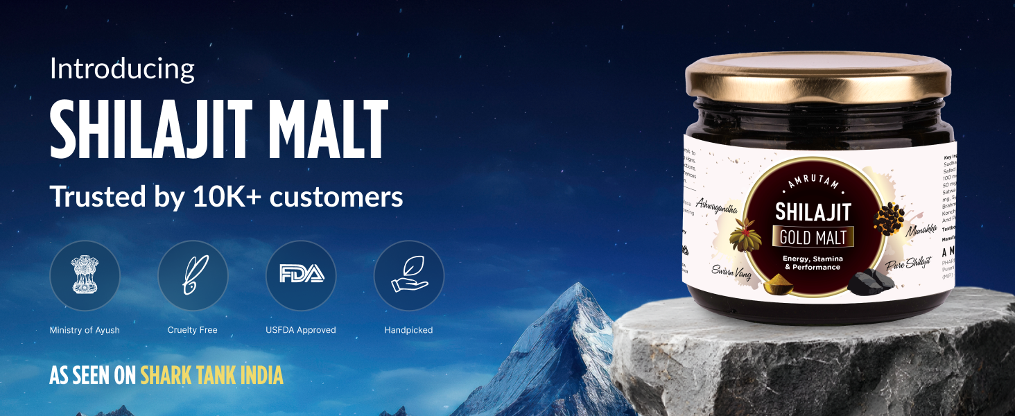 AMRUTAM Shilajit/Shilajeet Gold Avaleh | Avaleh Form | Boosts Muscle Growth & Stamina | 100% Ayurvedic | 40 Servings (400g)