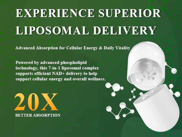 Liposomal NAD+ Supplement with Resveratrol, CoQ10 | Advanced Cellular Support, Nicotinamide Riboside NMN Replacement Premium Antioxidant & Energy
