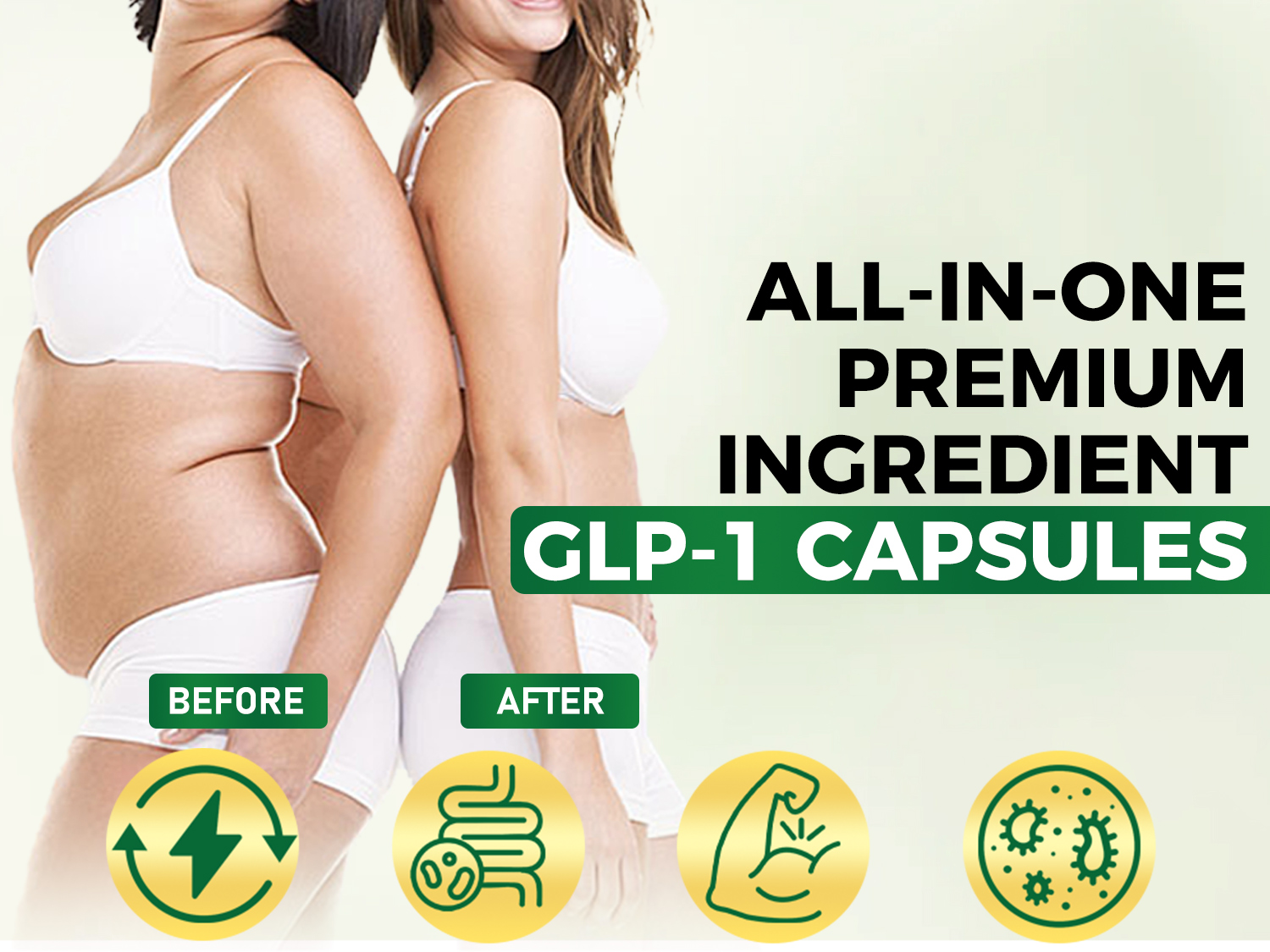 GLP-1 Supplement with Berberine, 11-in-1 Probiotic Blend for Men & Women