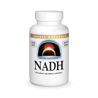 Source Naturals NADH 10mg, Boost Energy and Mental Alertness - 20 Lozenges