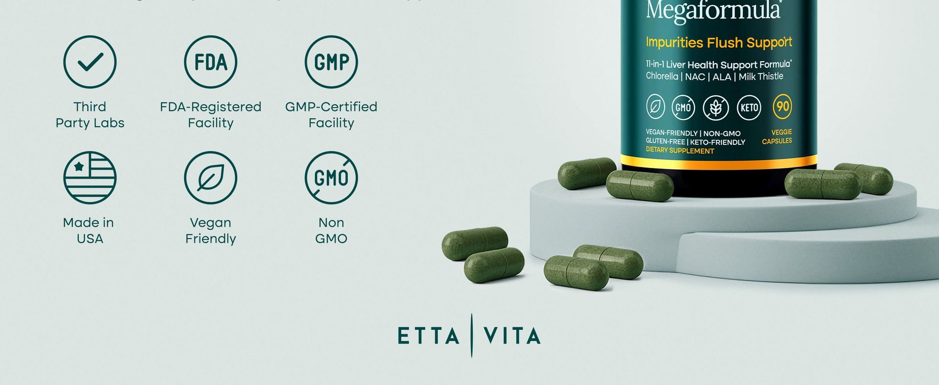 Zeolite Binder Detox with Clinoptilolite, Chlorella, Cilantro & NAC, 90ct