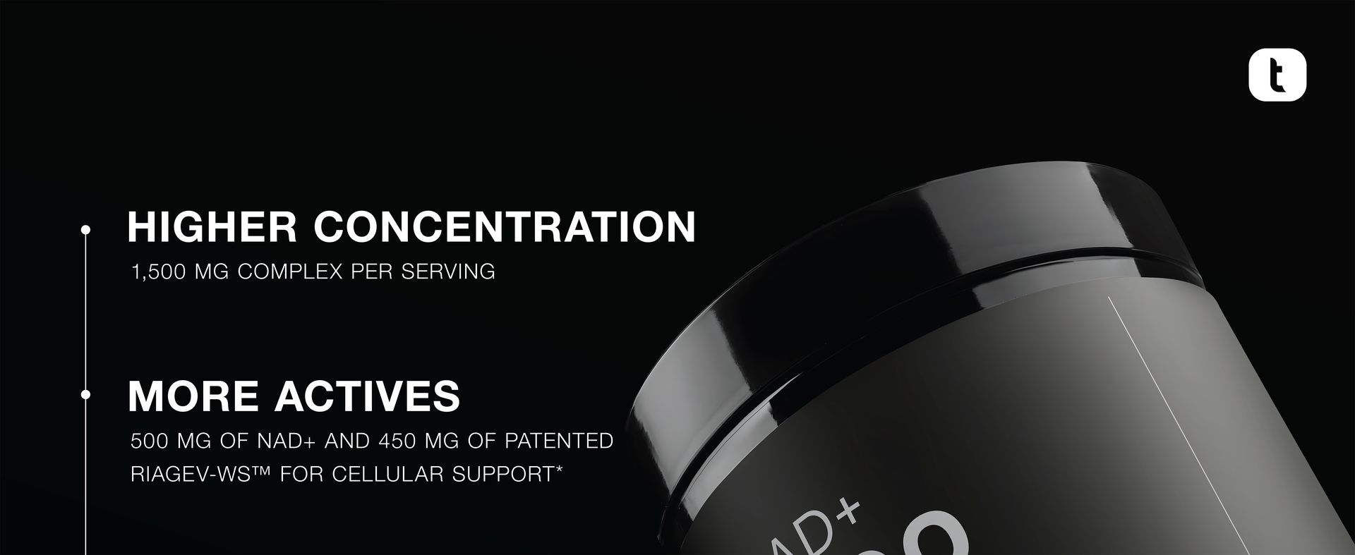 Toniiq Liposomal NAD+ and Resveratrol Supplement - 1500mg