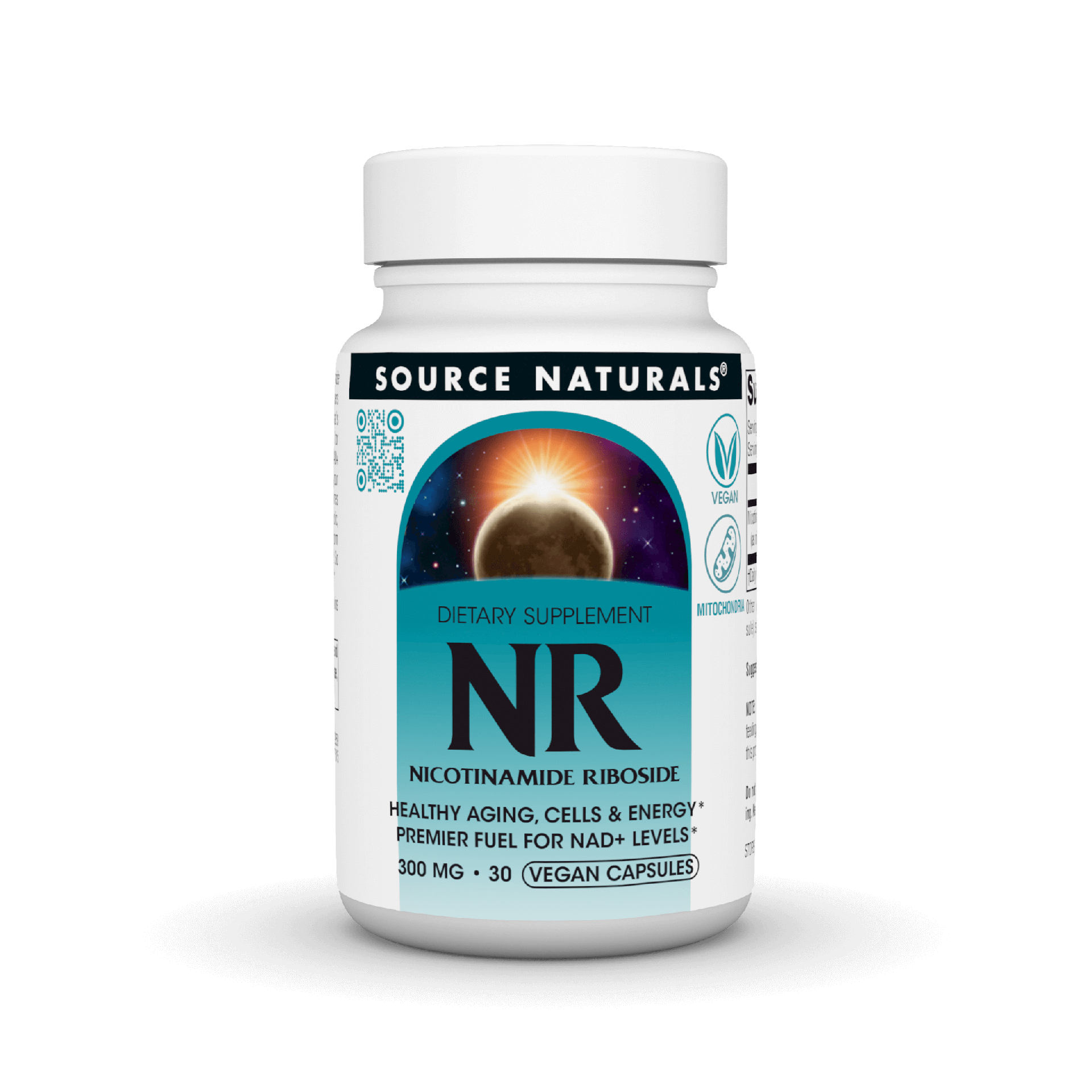 Source Naturals NR, Nicotinamide Riboside, 300 mg - 60 Vegan Capsules