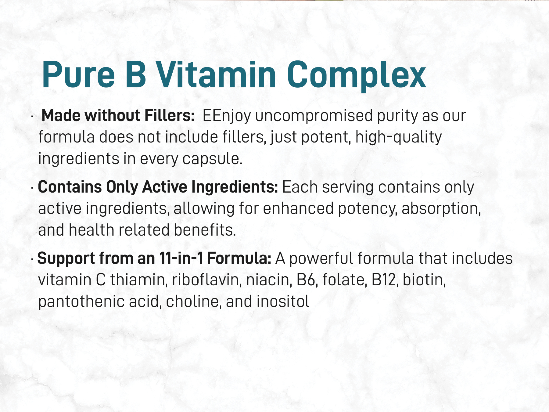 Micro Ingredients Pure Methylated B Complex Vitamins, 240 Capsules