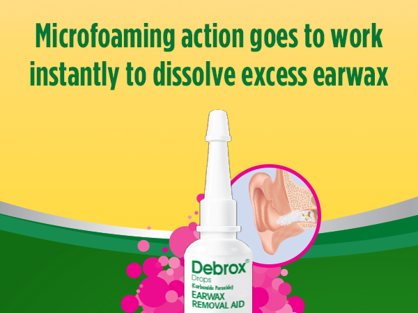 Debrox Ear Wax Removal Kit, Bulb Syringe & 0.5 Fl Oz Removal Ear Drops