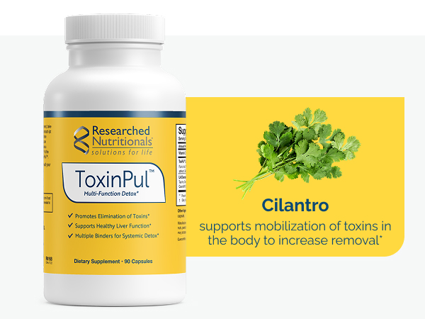 Researched Nutritionals ToxinPul - Kidney & Liver Cleanse Detox & Repair - Multi-Binder Formula with Humic Acid, Chlorella & Quercetin for Heavy Metals, Glyphosate & Toxin Removal (90 ct)