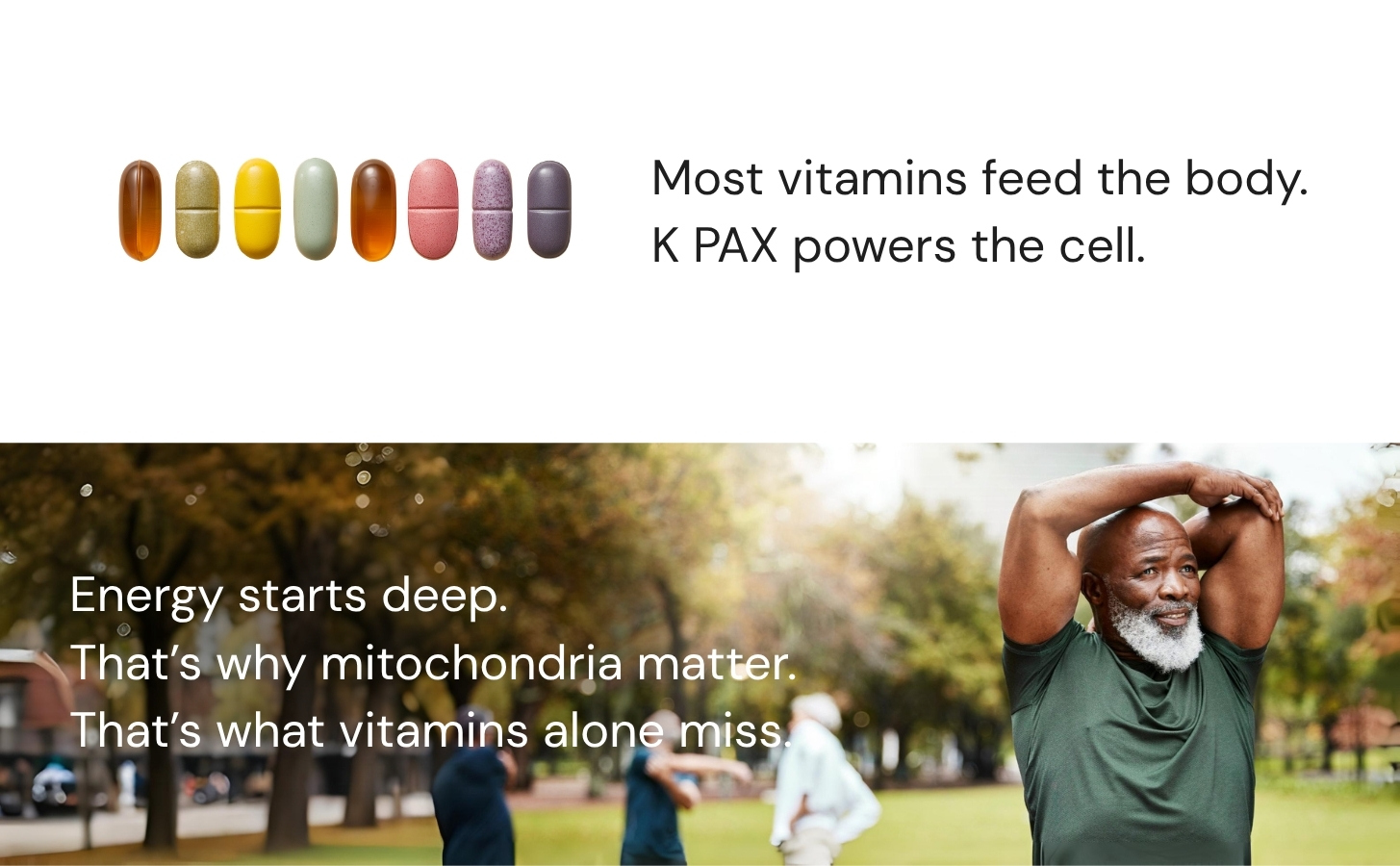 KPAX Immune Mitochondrial Supplement, Patented Cellular Energy & Immune Support, PQQ, CoQ10, Methylated B Vitamins, K2 MK-7, 2-Month Supply (120 Tablets)