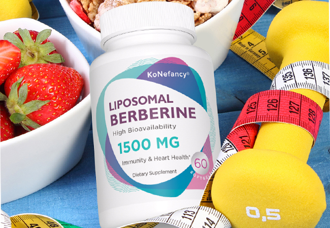KoNefancy Liposomal Berberine Supplement 1500mg - Third Party Tested,1 Pack