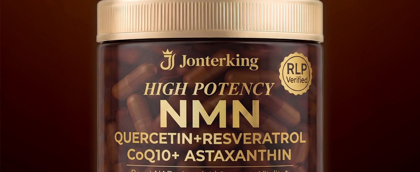 NMN Supplement, 1200mg Per Serving, 120 Capsules, 600mg NMN,Beta Nicotinamide Mononucleotide with Quercetin, Resveratrol, CoQ10 & Astaxanthin, Daily Supplement Formula, 60 Serving