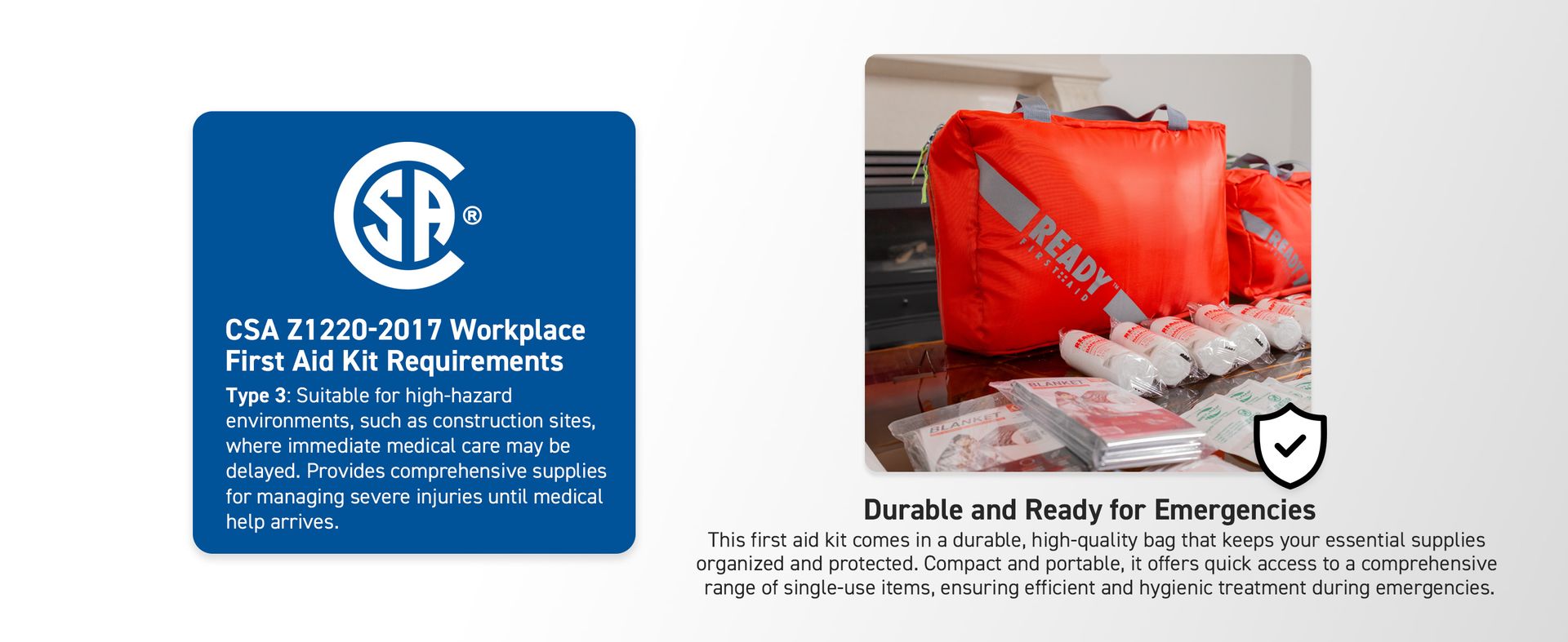 Ready First Aid CSA Type 3 Intermediate First Aid Kit for 2-25 Workers