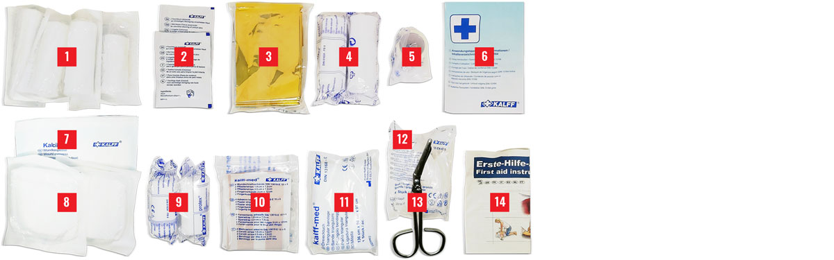 4R Quattroerre.it 16056 Car First Aid Kit Approved DIN 13164, Soft Case, Made in Germany, Complete Equipment for Car, Camper, Van and Vehicles