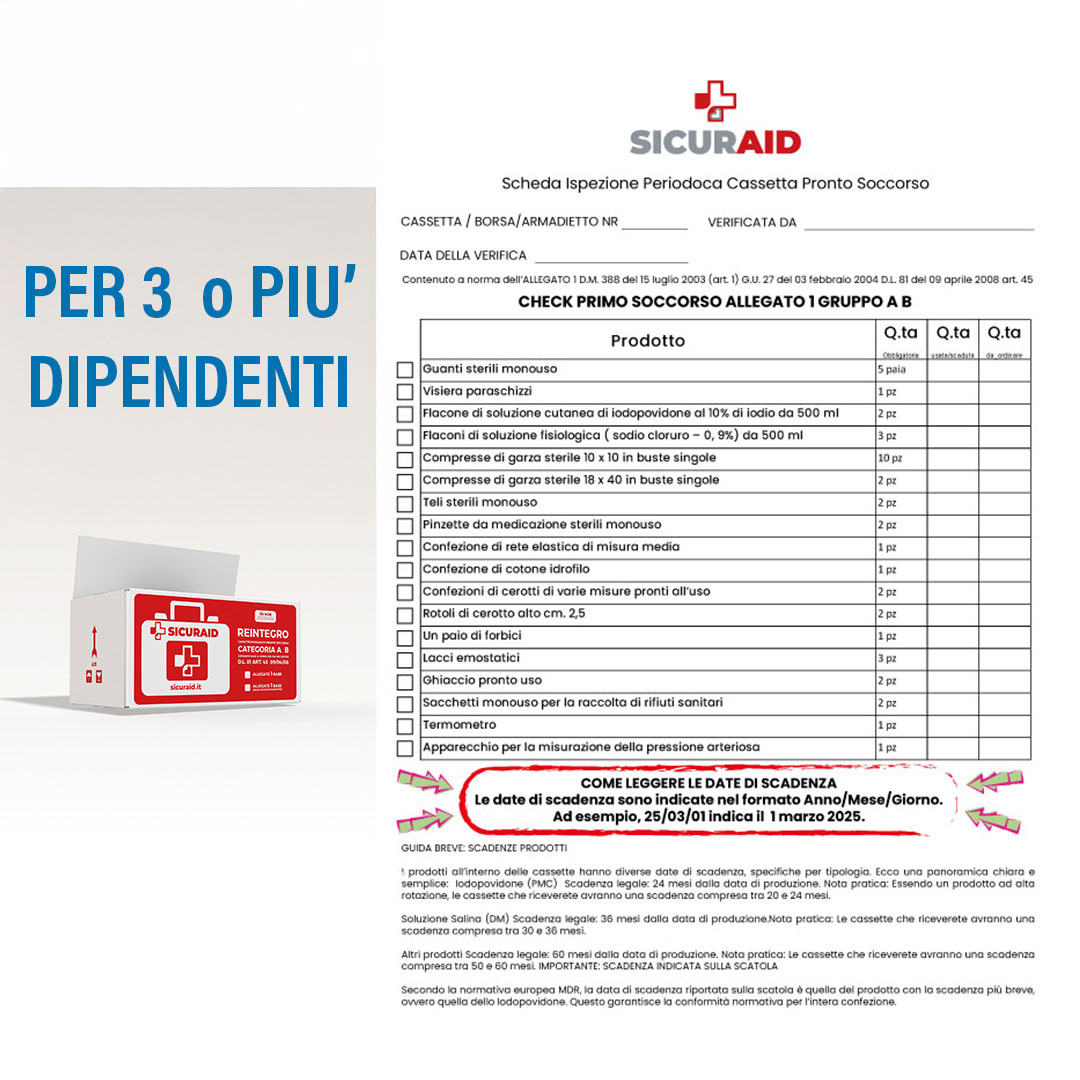 SICURAID Replenishment Kit First Aid Cassette Attachment 2 Group C