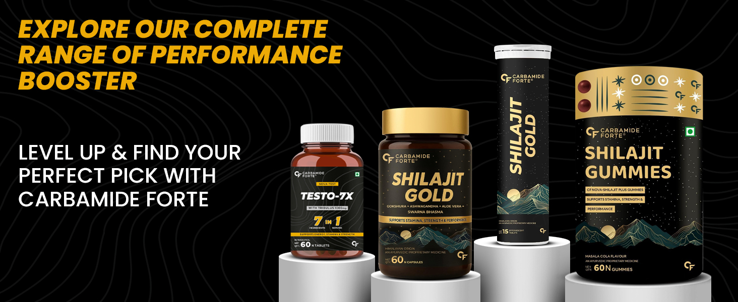 Carbamide Forte Testosterone Support Supplement | Testosterone Supplement For Men To Support Energy, Stamina & Strength | 60 Tablets