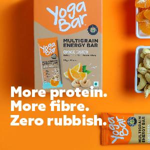 Yogabar Multigrain Energy Bars, 30 Bars | Healthy Diet with Fruits, Nuts, Oats and Millets | Gluten Free and High Protein | Packed with Chia and Sunflower Seeds