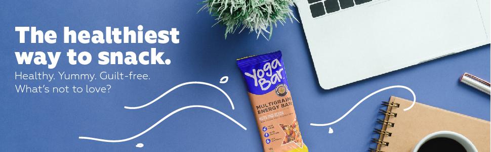 Yogabar Multigrain Energy Bars, 30 Bars | Healthy Diet with Fruits, Nuts, Oats and Millets | Gluten Free and High Protein | Packed with Chia and Sunflower Seeds