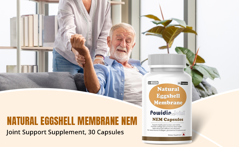 Natural Eggshell Membrane NEM Capsules, 30 Capsules