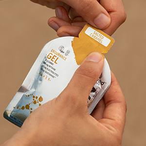 Unived Gel 100 - Vegan Energy Gel for Endurance Athletes Runners & Cyclists - 100kcal - Salted Caramel - Pack of 6