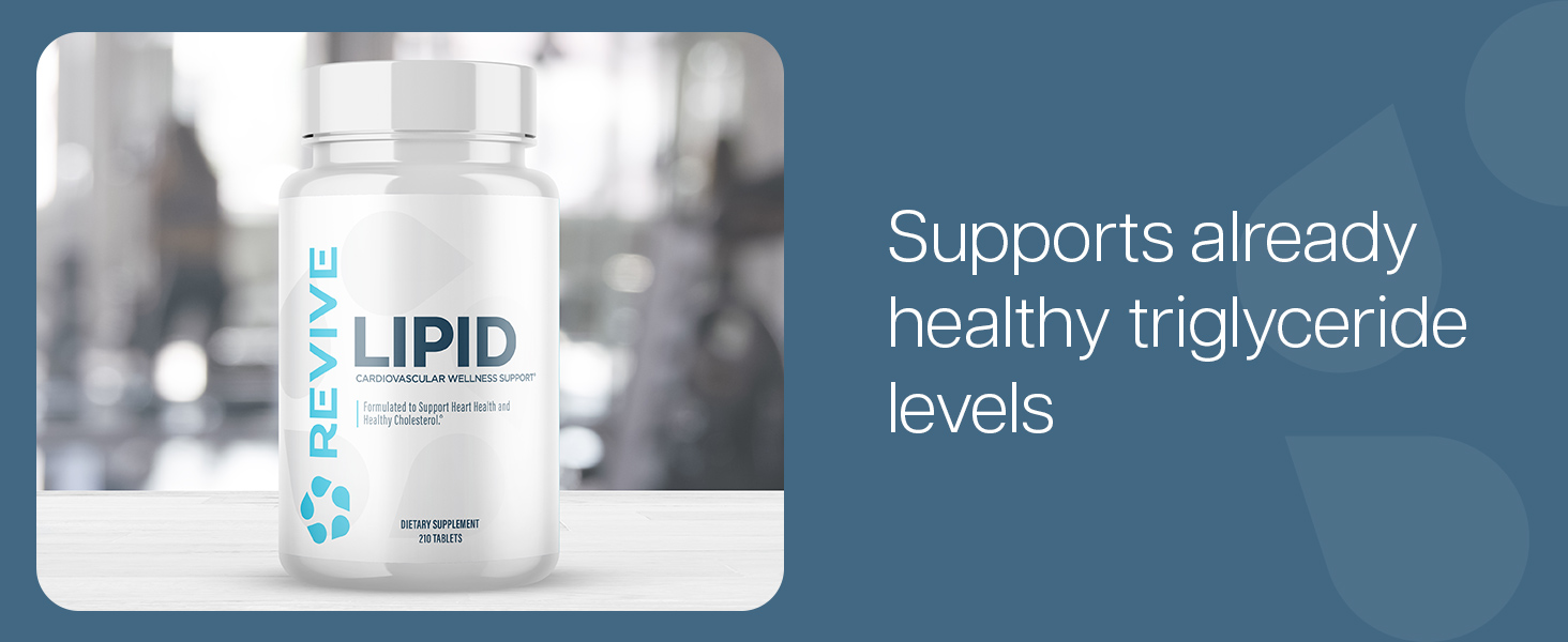 Revive MD Lipid Support Formula - Supplement Helps Maintain Healthy Cholesterol Levels, Endothelial Health & Triglyceride Levels - Beta Sitosterol, Citrus Bergamot & Pantethine (30 Servings)