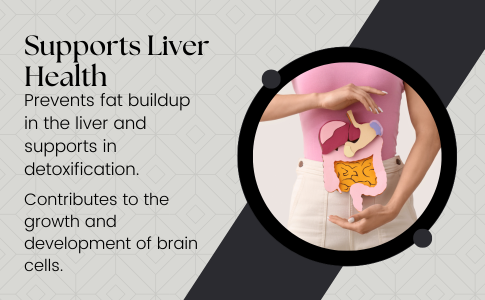 Nutriosys Choline & Inositol 500mg | Brain & Nerve Function | Better Motor Signal | Liver & Heart Health | Lab Tested | 90 Veg Capsules