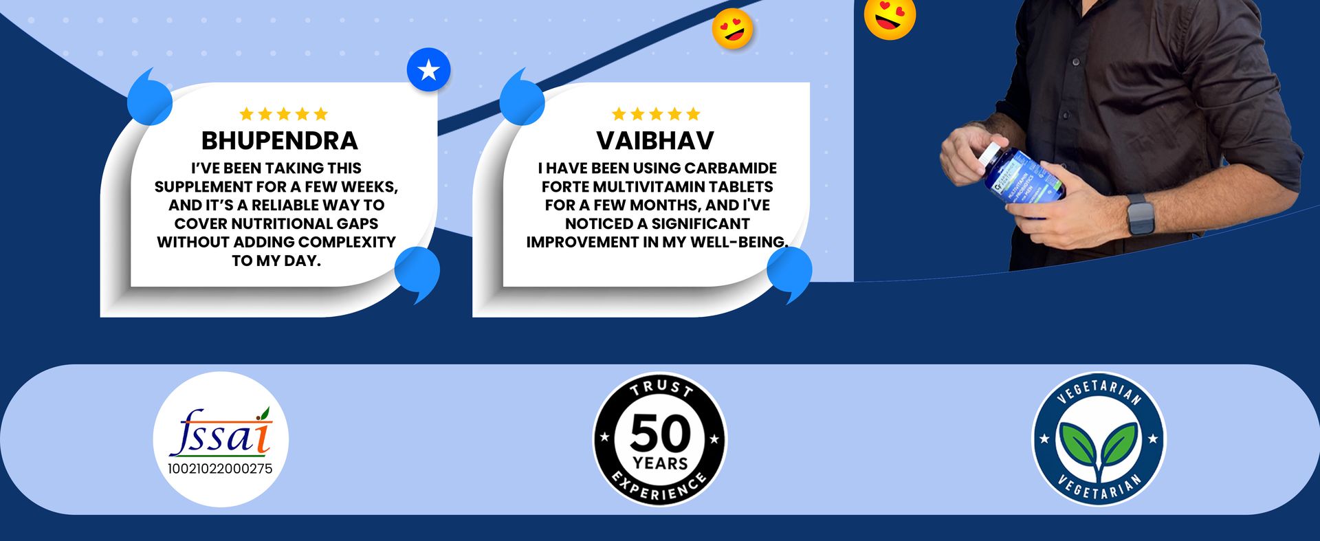 Carbamide Forte Multivitamin Tablet for Men Gym | Multi vitamin Tablet for Men | Multi Vitamin for Mens for Daily Immunity & Energy Support | 60 Tablets
