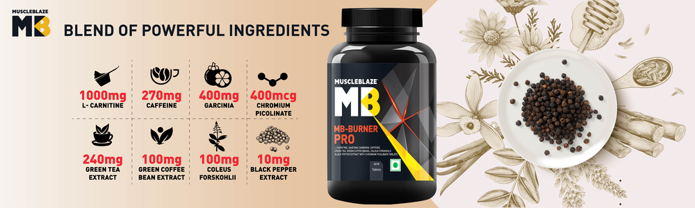 MuscleBlaze MB-Burner PRO, 60 Tablets