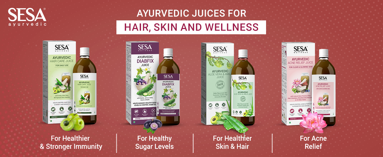 SESA Ayurvedic Activslim Juice - 1L | Helps in Weight Management | Made with Apple Cider Vinegar | Healthy Diet Drink | No added Sugar, Colour or Flavour