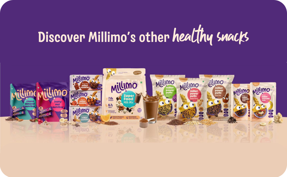 Millimo Healthy Nutribar Combo, Berry Nut x1 & Choco Almond x1, 300g, Pack of 2, No Refined Sugar, Dates Almonds Cashews Cranberries