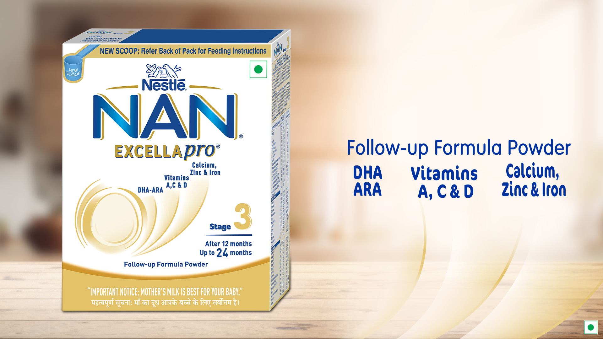 NAN EXCELLAPRO Stage 3 | Follow-Up Formula 12-24 Months | DHA-ARA | 400g