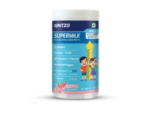 Gritzo SuperMilk Growth+ (2-6y Kids), Strawberry Swirl, 400g
