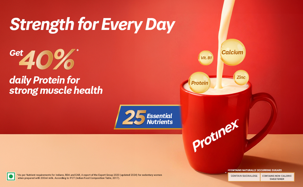 Protinex Creamy Vanilla, 1 Kg | Get 40% daily protein requirement for strong muscles when prepared with 200ml milk | High Protein | Zero Added Sugar | Nutritional Drink for Men and Women