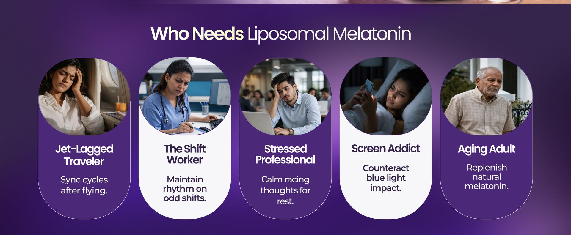 Cellular Prime Liposomal Melatonin 10mg | 60 Veg Capsules | 5x Absorption | Faster Deep Sleep, Stress Circadian Rhythm & Jet Lag Support | WHO-GMP | Non Habit Forming