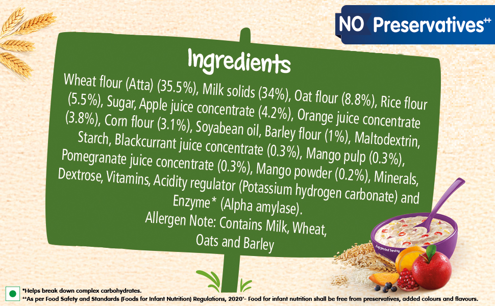 Nestlé CERELAC Baby Cereal 5 Grains & Fruits, STG-5, 300g