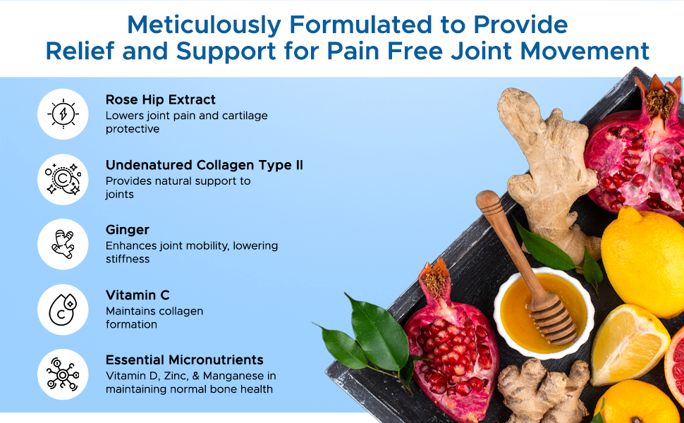 Jointace C2 Plus Tablets With Collagen 2, Glucosamine, Vitamin D, Rosehip Extract To Provide Joint Support & Strength, Reduce Joint Pain,| Nonvegetarian 10 Tablets (Pack Of 2) (2 STRIP)