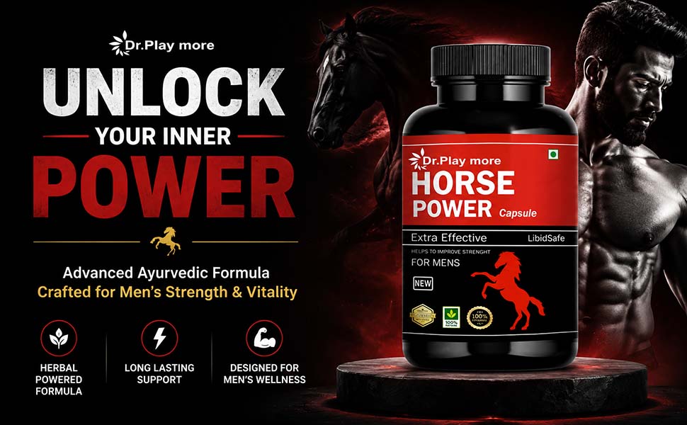 Instant Effective Horse Power Capsule - Advanced Formula - Enriched with Ayurvedic Herbs for Long Lasting Result