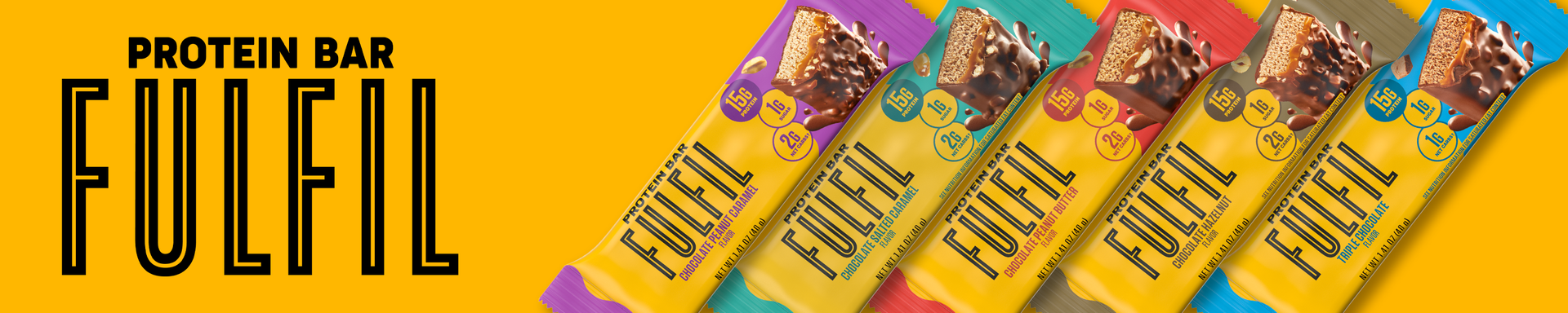 FULFIL Chocolate Salted Caramel Protein Bars, 15g Protein, 12 ct