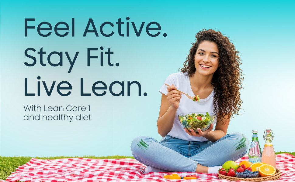 4UWell Lean Core I Fat Burner Supplement for Men & Women | Weight Loss Support Capsules | Boosts Metabolism, Energy & Fat Burning | Natural Ingredients | Gym & Fitness Support | 60 Capsules