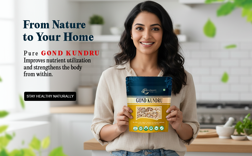 Brijbooti Gond Kundru 200 Grams - Shallaki Gum - Gond Kondru - Boswellia Serrata Gum - Pure & Natural