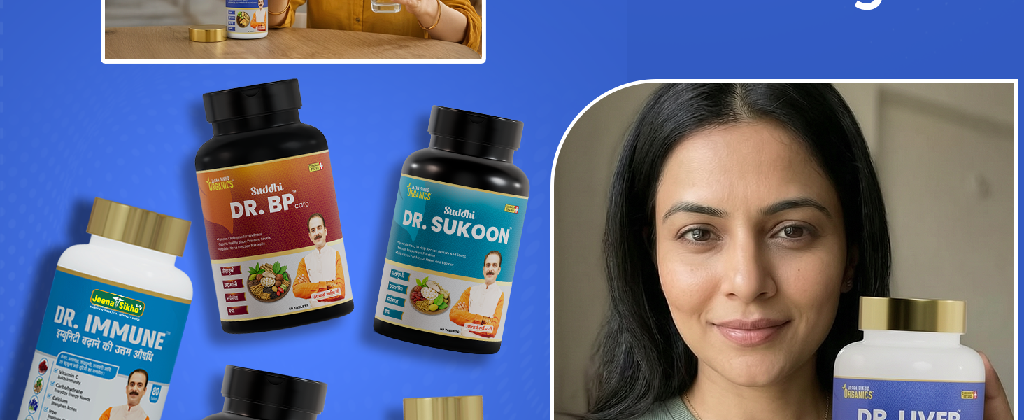 Jeena Sikho Organics Dr. Liver Tablets | Ayurvedic Liver Supplement | With Bhumi Amla, Punarnava & Bhringraj | Helps with Digestion, Metabolism & Daily Detox Balance, 60 Tablets