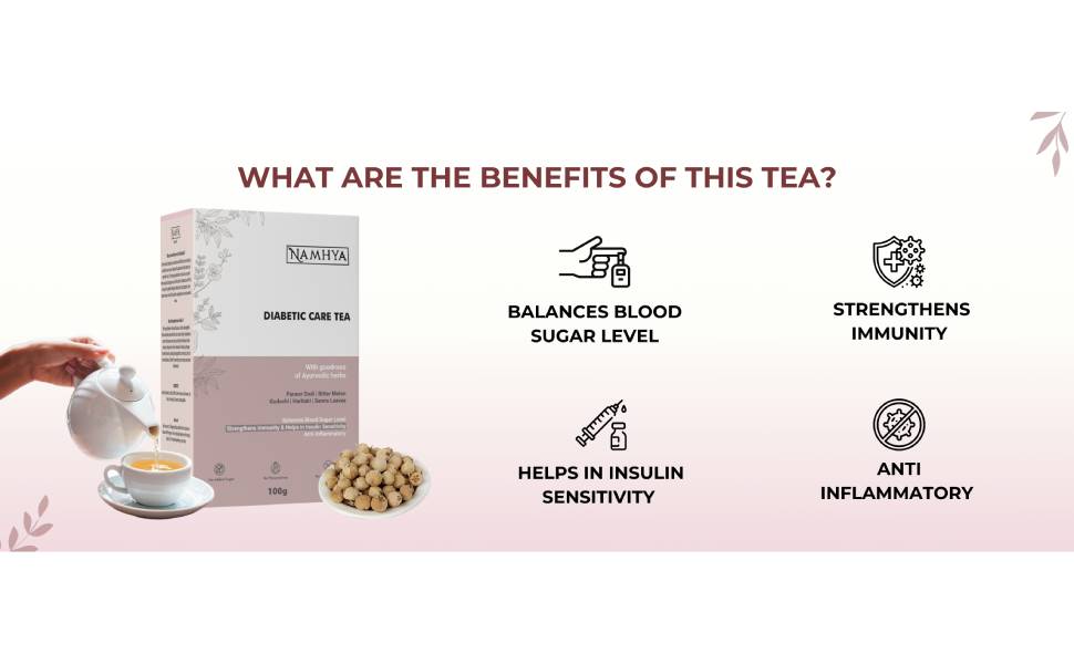 Namhya Diabetes Care Tea | Blood Sugar Balance Support | 100gm Loose Tea