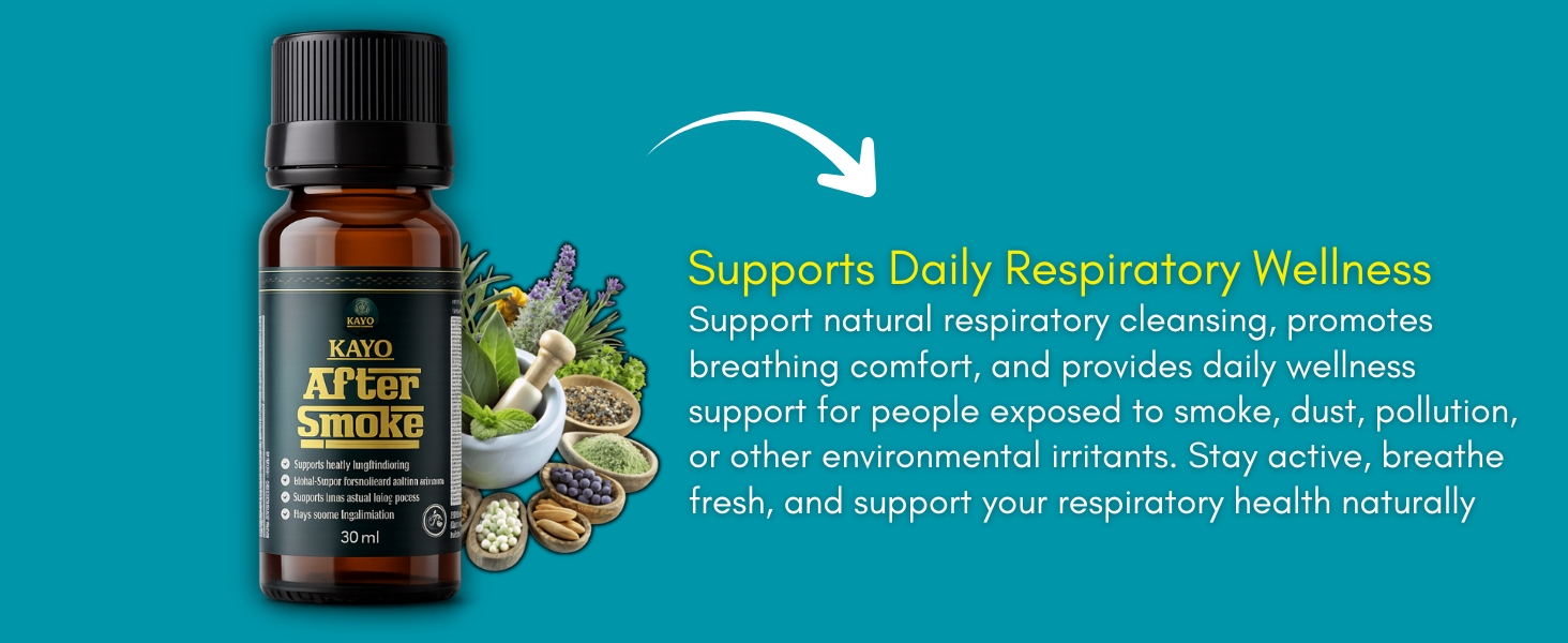 KAYO After Smoke Ayurvedic Herbal Shots 14 x 30ml | Botanical Wellness Formula for Smokers Ex-Smokers & Pollution Exposure | Respiratory Care | Ready-to-Drink Daily Wellness Supplement