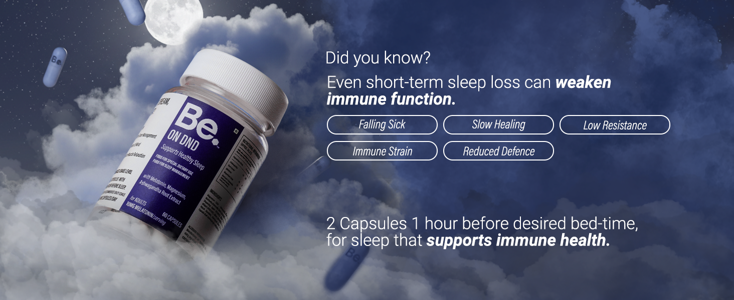 Be Wellness ON DND Natural Sleep Supplement, 20 Capsules - Travel Pack