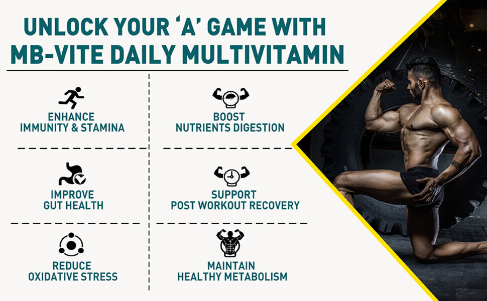 MuscleBlaze MB-Vite Daily Multivitamin, 120 Tablets