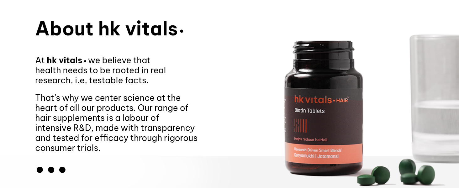 hk vitals Biotin, 90 Tablets