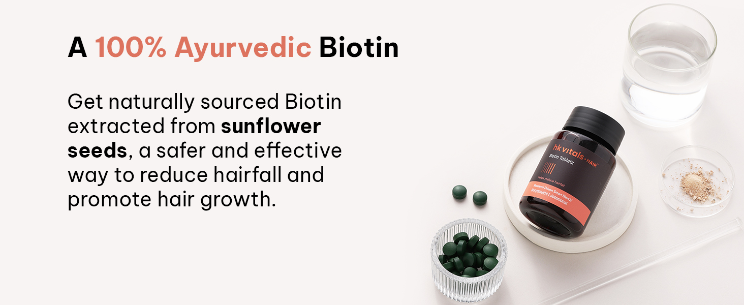 hk vitals Biotin, 90 Tablets