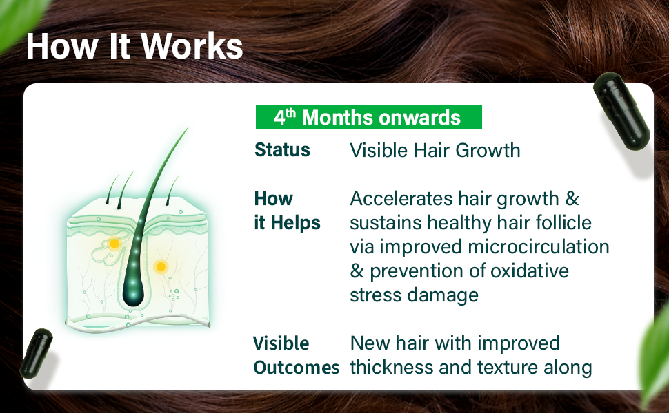OZiva Hair Vitamins, Hair Growth, Hair Fall Control Supplements,120 capsule