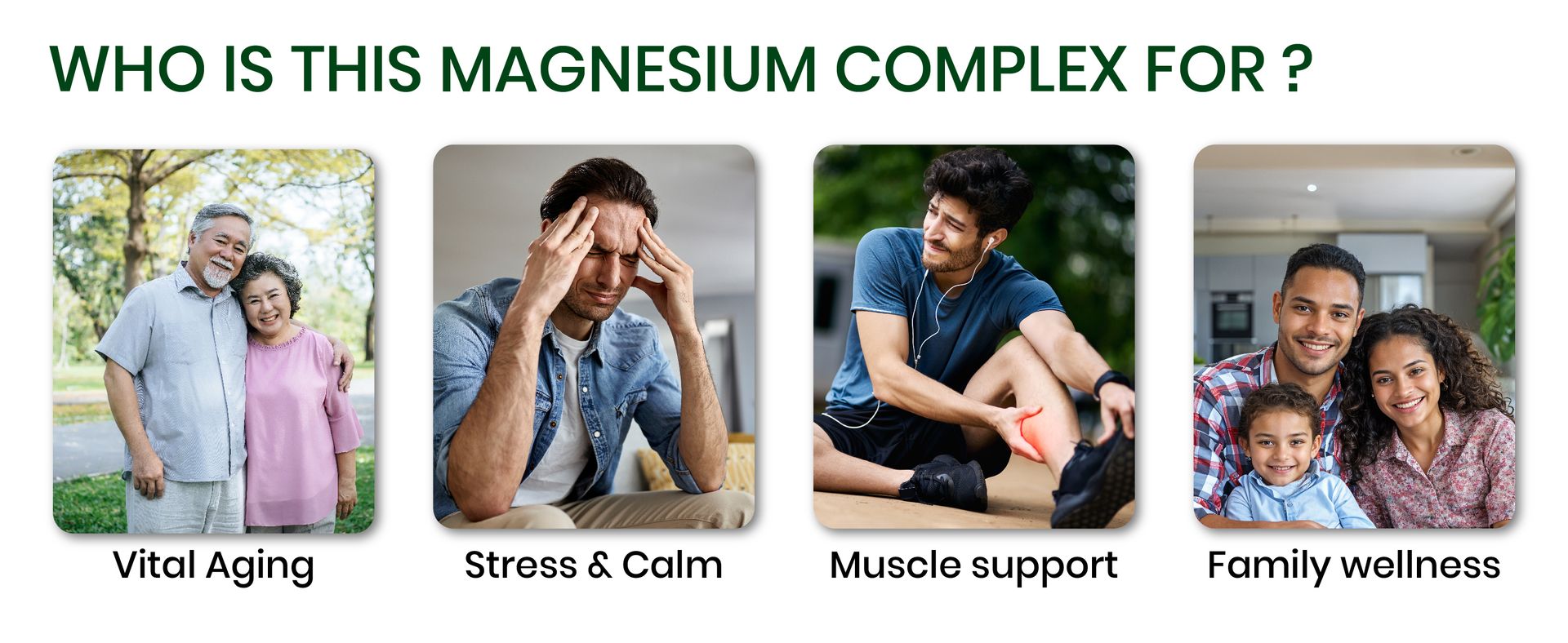 Himalayan Organics Magnesium Citrate + Glycinate + Oxide Complex Supplement For Mens & Womens - 10 Tablets (Trail Pack)